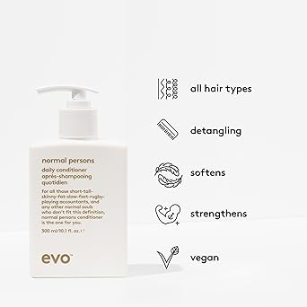 EVO بلسم شعر يومي للأشخاص العاديين من إيفو ينعش ويوازن فروة الرأس يقلل التجاعيد وينعش فروة الرأس والشعر 300 مل 101 أونصة سائلة - Image 2