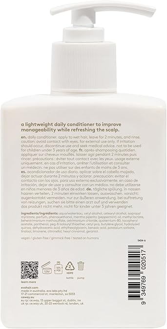 EVO بلسم شعر يومي للأشخاص العاديين من إيفو ينعش ويوازن فروة الرأس يقلل التجاعيد وينعش فروة الرأس والشعر 300 مل 101 أونصة سائلة - Image 5