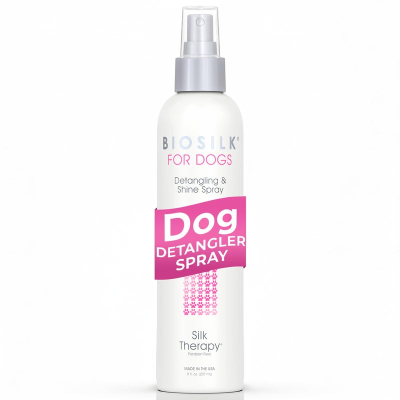 BioSilk Therapy Detangling Plus Shine Protecting Mist for Dogs | Best Detangling Spray For All Dogs and Puppies - Image 1