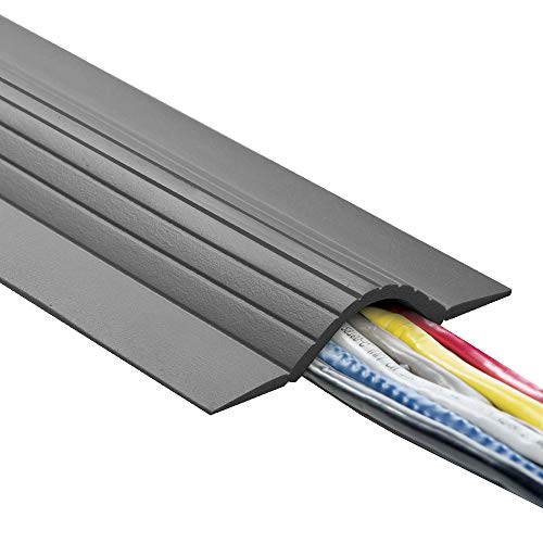 UT Wire 5-Feet Cable Blanket High Capacity Low Profile Cord Cover and Protector, Grey - Image 1