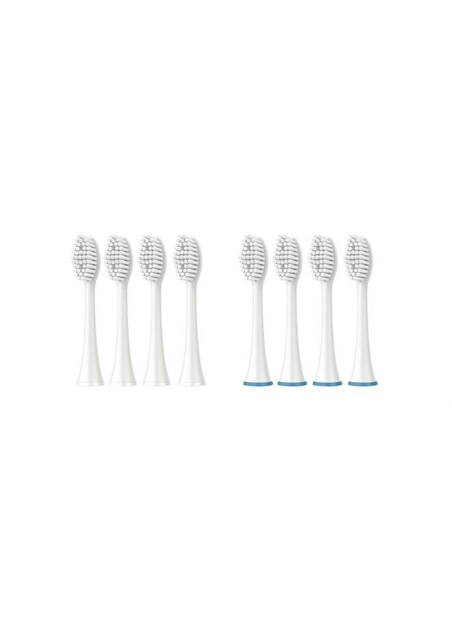 Pursonic - Standard Replacement Brush Heads for Dazzlepro Elements Toothbrush & AquaSonic Black, AquaSonic Vibe, AquaSonic Duo pro, AquaSonic Black Series pro (8 Pack)) - Image 1