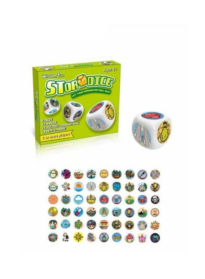 ميكسد مكعبات القصة، ألعاب رواية القصص للأطفال والكبار، ألعاب عائلية ممتعة، ألعاب أطفال إبداعية، ألعاب تعليمية ألعاب منطق التفكير للتنمية الفكرية - Image 1