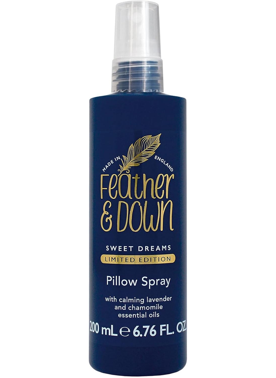 Feather & Down Feather & Down 200ml Sweet Dream Pillow Spray, with Calming Lavender & Chamomile Essential Oils, Encouraging Calm, Tranquility & a Restful Night's Sleep, Vegan & Cruelty Free 