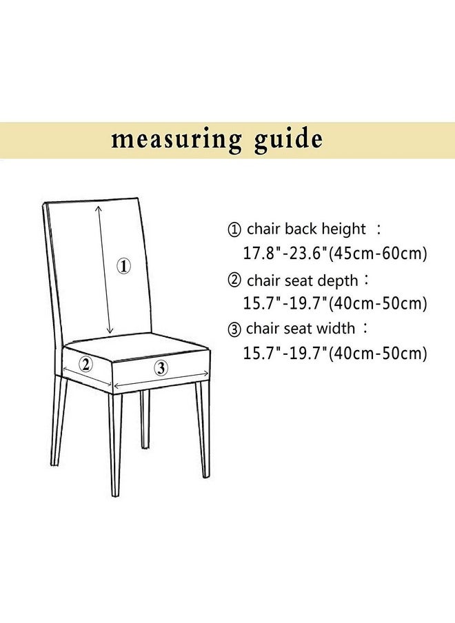 Styleys Styleys Elastic Chair Cover Stretchable Removable Washable Dining Chair Cover Protector Seat Slipcover (4 Chair Cover, SLMC108 Grey/Pink Flower), Polyester;Polyester Blend  - Image 5