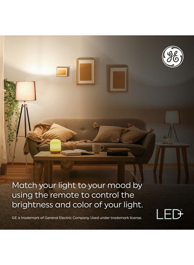 GE LED+ Color Changing LED Light Bulbs with Remote, No App or Wi-Fi Required, A19 Bulbs (3 Pack) - Image 5