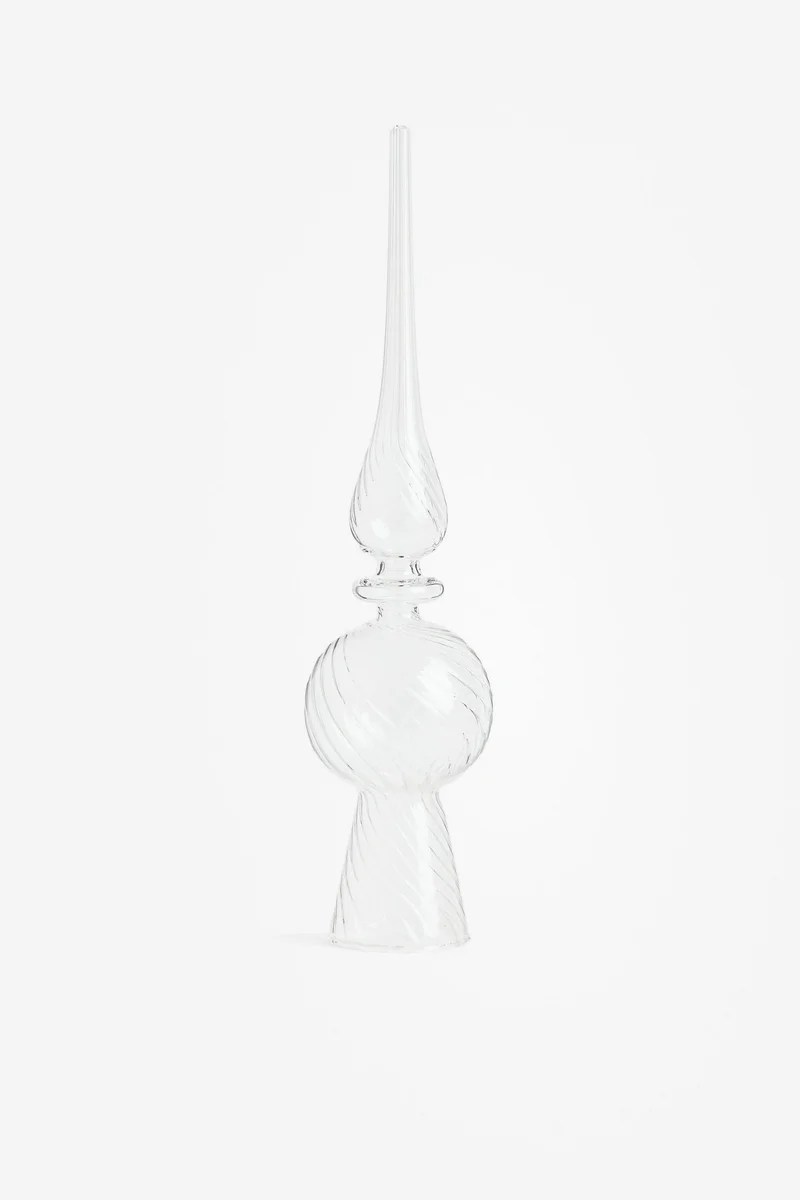 H&M Glass Christmas tree topper