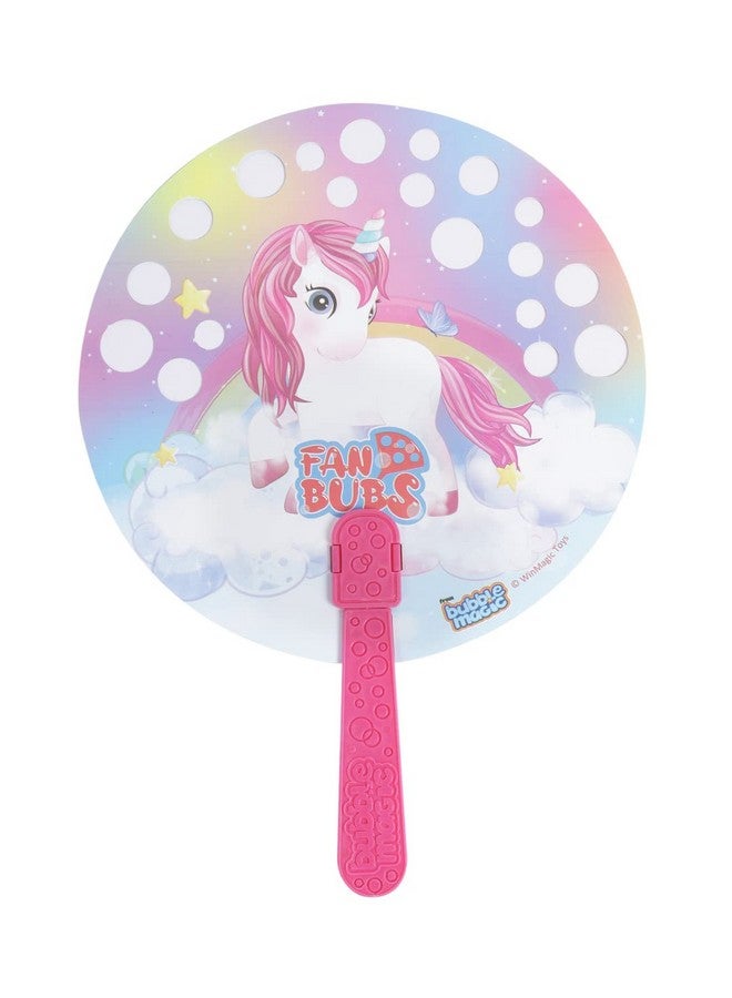 Bubble Magic Fan Bubs Unicorn, Bubble Solution with Hand Fan for The Kids 3 Years and Above, Multicolor, (FB50001) - Image 2
