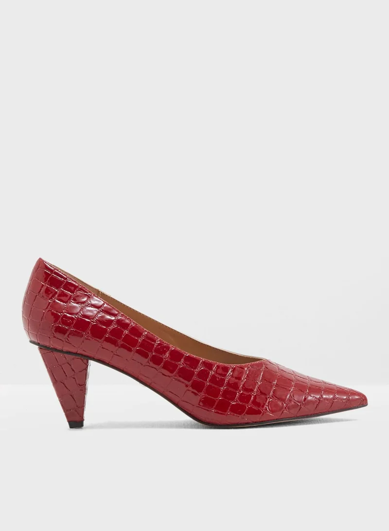 TOPSHOP Jodie Mid Heel Court Shoes
