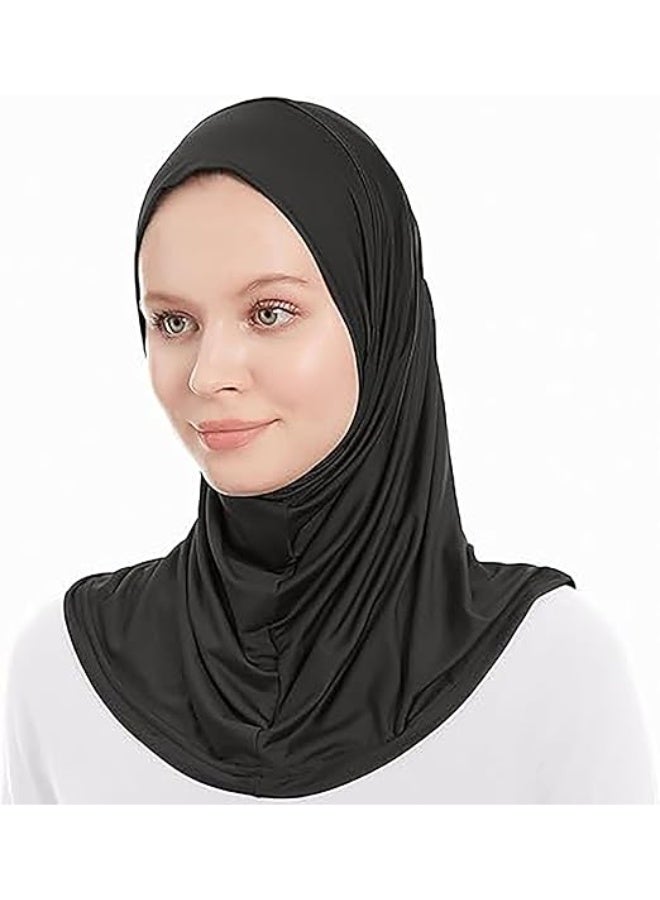 كونشاو حجاب مع غطاء ذقن للنساء، قبعة حجاب داخلية تحت الشال، شال حجاب مسلم للاستخدام اليومي - Image 2