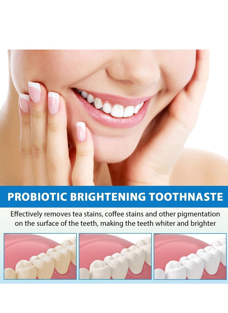 SP - Sp-6 Ultra Whitening Toothpaste, Sp-6 Probiotics Whitening Toothpaste, MS DRWIKEY Probiotics Bright White Toothpaste, Msdrwikey Sp-6 Toothpaste Oral Health Management, Fresh Breath (Red) - Image 1