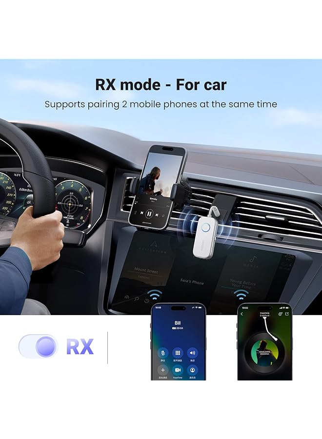 Ugreen Bluetooth Transmitter Receiver 5.4 For Airplane, Car Bluetooth Adapter For Airpods 3.5Mm Aux Dongle For Headphones Earbuds For Car Music Stereo, Aircraft, Tv, Gym Equipment - Image 4