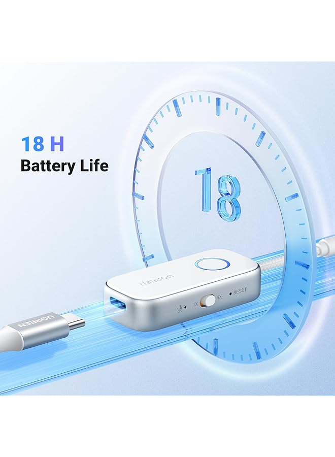 Ugreen Bluetooth Transmitter Receiver 5.4 For Airplane, Car Bluetooth Adapter For Airpods 3.5Mm Aux Dongle For Headphones Earbuds For Car Music Stereo, Aircraft, Tv, Gym Equipment - Image 5
