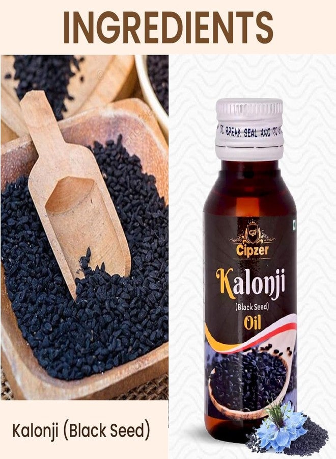 Cipzer Kalonji (Black Seed) Oil - Onion Black Seed Hair Oil | Pure Black Seed Oil for Hair Growth & Skin | 100% Cold Pressed | Pure & Organic -50ml - Image 4