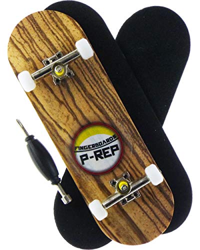 PREP Starter Complete Wooden Fingerboard 30mm Zebra - Image 1