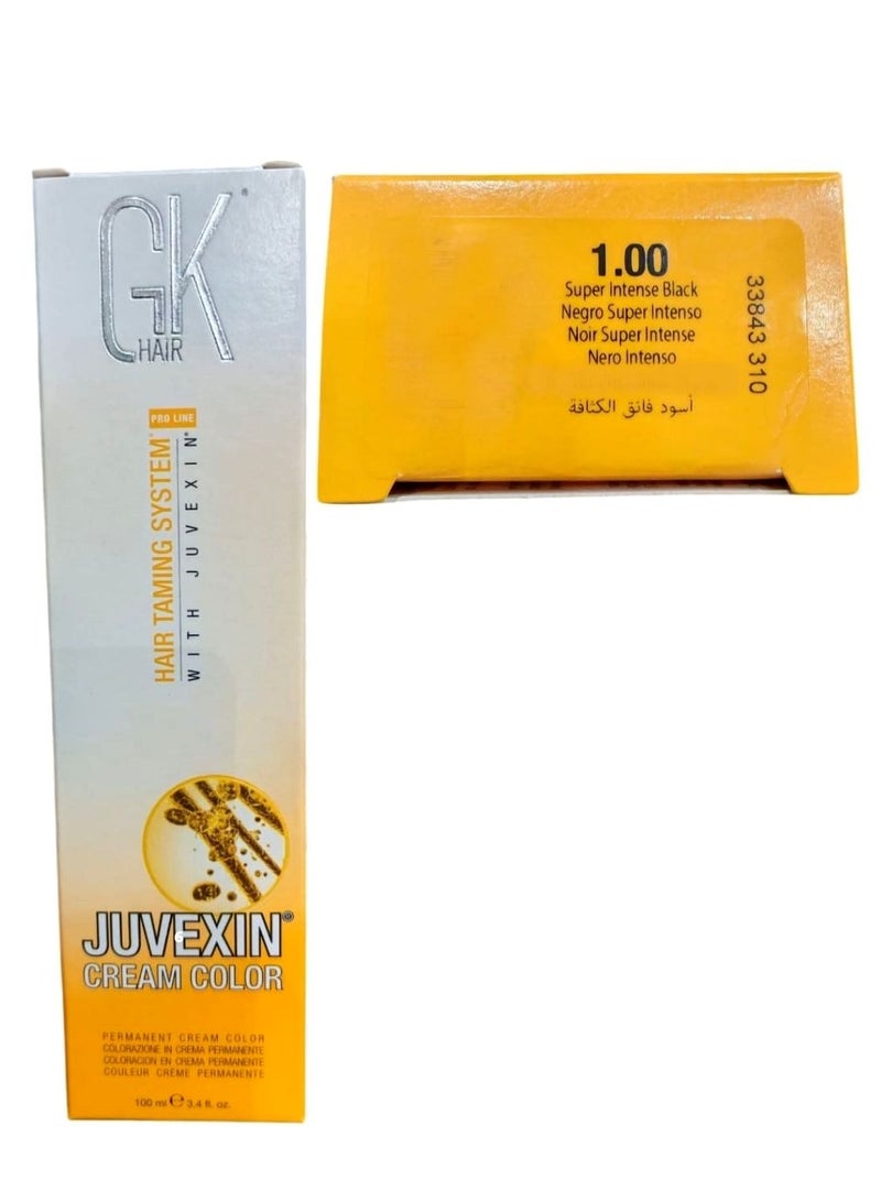 جي كيه هير صبغة كريم جوفيكسين اسود فائق الكثافة 1.00 - Image 1