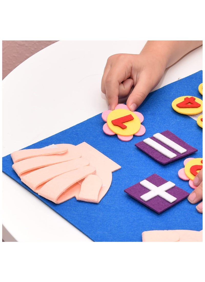 AIYISHI Kids Montessori Math Toys Finger Numbers Counting Set 30x30cm  - Image 4