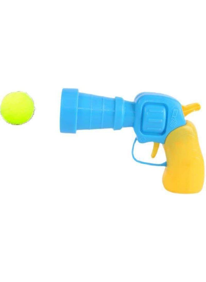 Cat Plush Ball Launcher Toy Gun Set (30 Pcs 3cm Color Pom-poms) Interactive Stress Relief Pet Toy, Bite-Resistant Fluffy Balls for Kitten Solo Play - Image 3