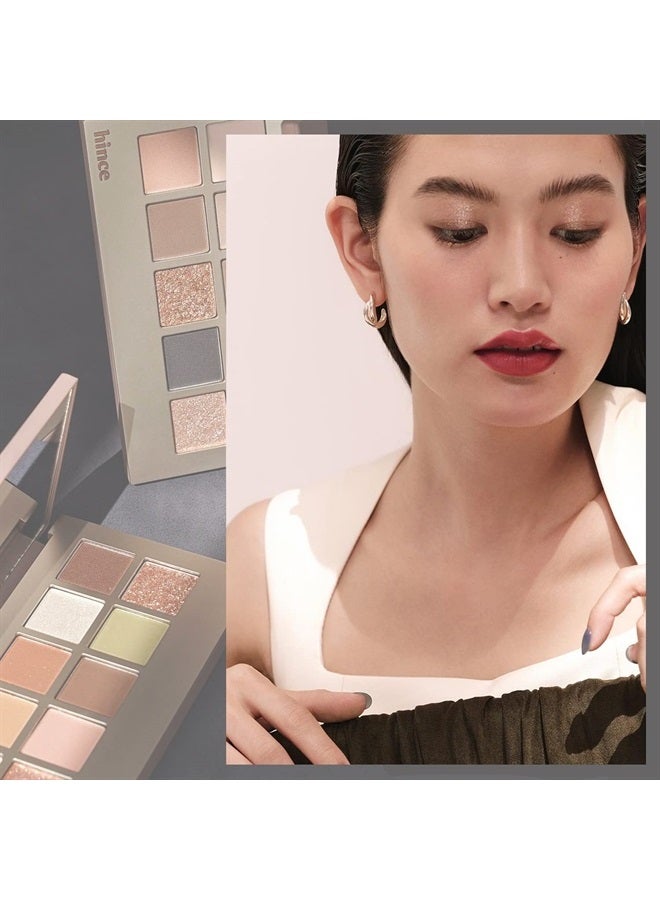 HINCE لوحة ظلال العيون الجديدة #السرد - لوحة ظلال عيون بـ 10 ألوان، بني رمادي ورمادي مائل، عالية الصبغة، ألوان دافئة محايدة، مكياج عيون مدخن، برايمر للعيون، مطفي، لامع، جليتر - Image 2