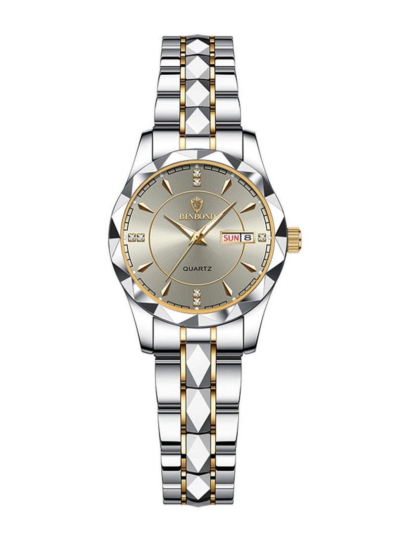 بينبوند ساعات كوارتز نسائية من أفضل العلامات التجارية الفاخرة والأزياء التجارية المقاومة للماء وساعة التاريخ الأسبوعية الرياضية للنساء - Image 4