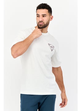 Reebok Men Sportswear Fit Short Sleeve Outdoor T-Shirt, White  - Image 1