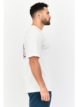 Reebok Men Sportswear Fit Short Sleeve Outdoor T-Shirt, White  - Image 2
