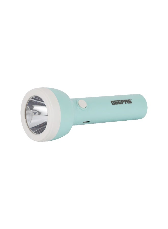 GEEPAS High-Power Rechargeable LED Torch with Super Bright SMD LED, Type-C Fast Charging, 8-Hour Working Time & Overcharge Protection - Image 1
