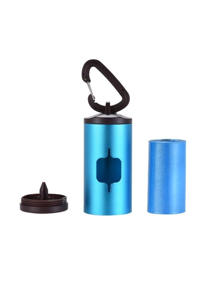 NIBEMINENT 15-Piece Waste Bag With Holder Set Blue/Black - Image 2