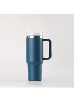 Stanley 40oz Handle Cup 304 Stainless Steel Thermal Mug Dark blue
