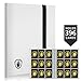 Fabmaker Card Binder 9 Pocket Fabmaker 396 Pockets Trading Card Binder Premium Collector Card Album for Standard Cards Side Loading Card Collection Folder for Game Cards Sport Cards White - Image 3
