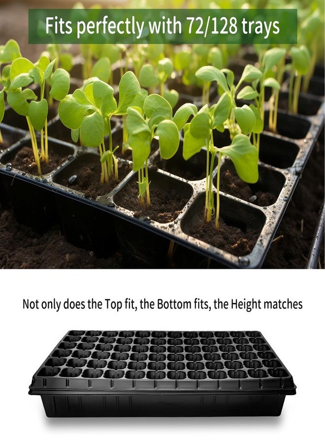 RooTrimmer 1020 Nursery Trays, Heavy Duty Seed Starter Tray Super Sturdy Seedling Tray for 72/128 Cell Plug Trays Germination Transplantation (21"×11", 10-Pack,1.6" Deep, TD538) - Image 5
