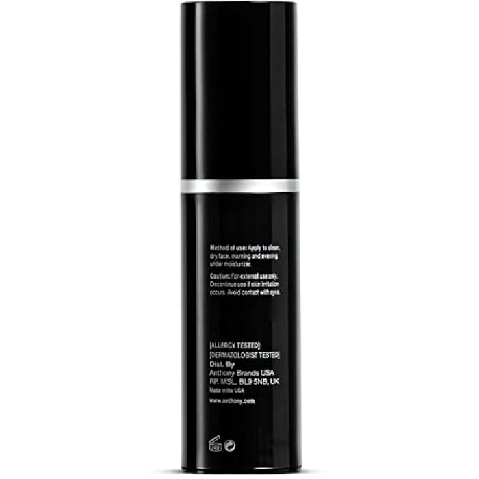 Anthony High Performance Vitamin C Cream Treatment. Advanced Anti-Aging Serum for Face with Polypeptides & Salicylic Acid. Dark Spot Corrector Moisturizer for Face Brightening (1 Fl Oz) - Image 5