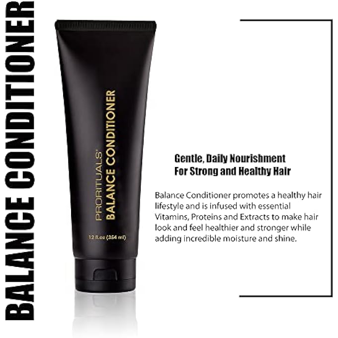 Prorituals BALANCE CONDITIONER - HAIR CONDITIONER , MOISTURIZING FOR DRY, DAMAGED & DULL HAIR - GENTLE, COLOR-SAFE DEEP CONDITIONING WITH VITAMIN E, 12 OZ - Image 2