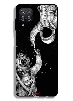 Samsung Galaxy A12 Protective Case Cover Astronauts