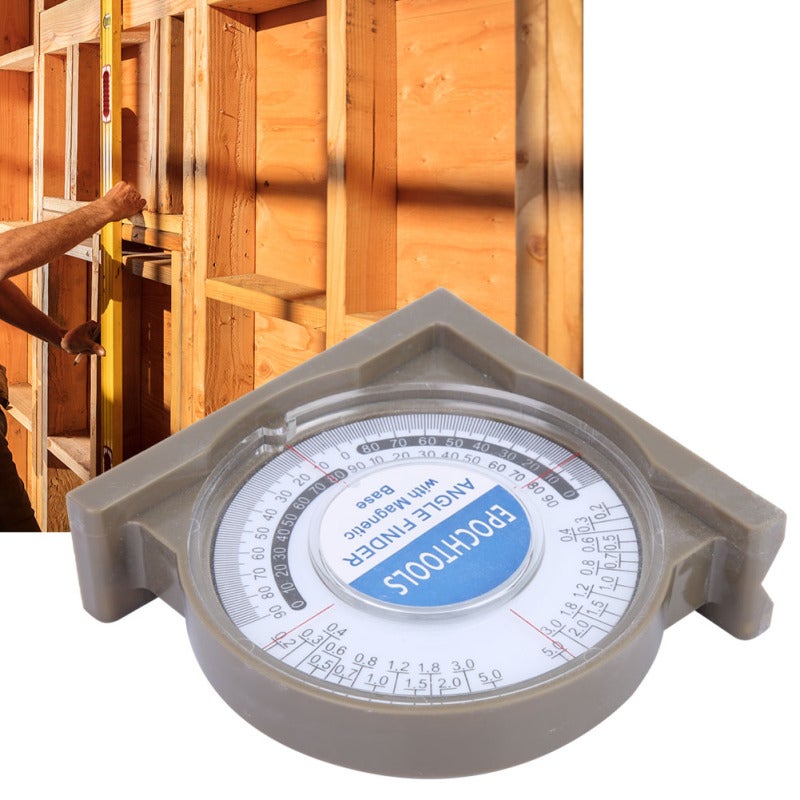 ABS Angle Finder 0-360 Degree Measuring Range High Accuracy Slope Inclinometer - Ergonomic Handle Transparent Cover for Clear Readings - Image 4