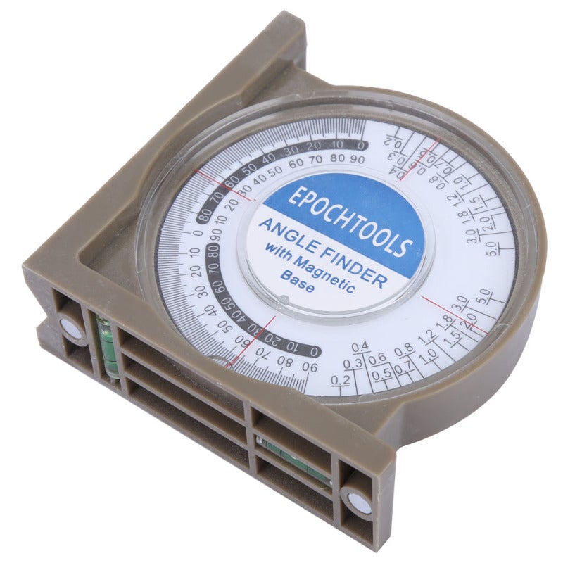 ABS Angle Finder 0-360 Degree Measuring Range High Accuracy Slope Inclinometer - Ergonomic Handle Transparent Cover for Clear Readings - Image 3