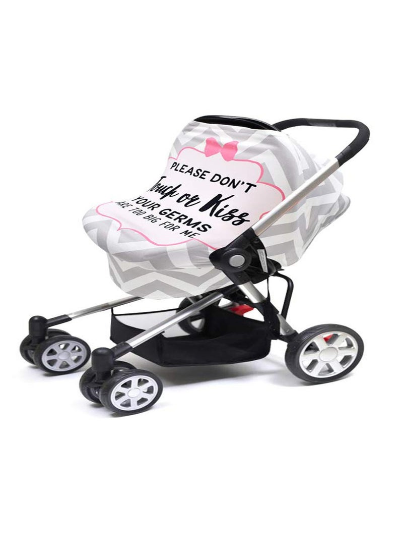 KASTWAVE Baby Car Seat Covers for Babies, Mom Nursing Covers Breastfeeding Scarf, Multi Use Infant Nursing Scarf for Newborn Carrier, Stroller, Ultra-Soft Breathable Baby Gifts  - Image 2