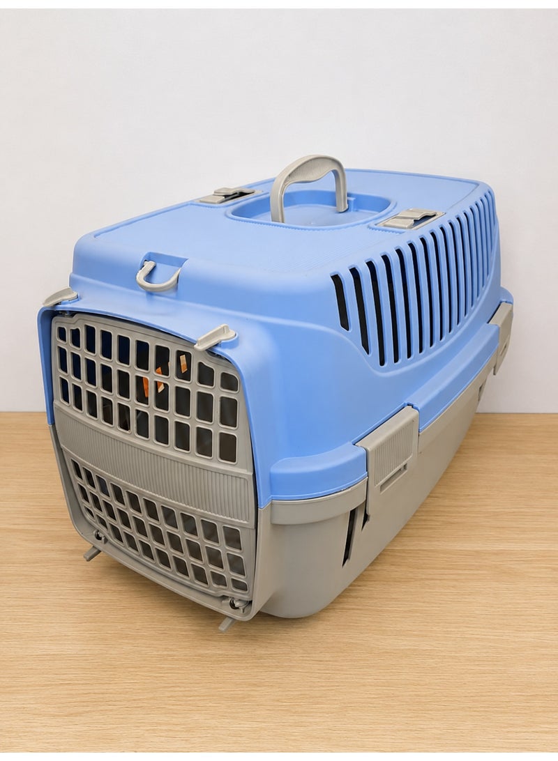 Portable Pet Carrier Cage – Secure Travel Crate for Cats & Small Pets – Ventilated Lightweight Pet Transport Box with Carry Handle - Image 2
