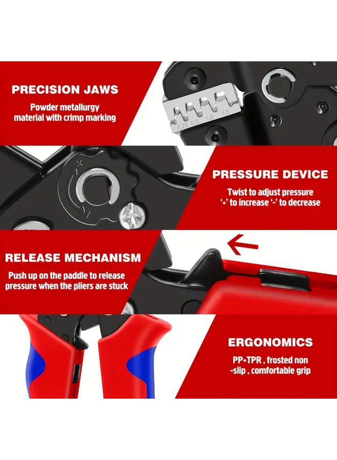 SN 58B Dupont Crimping Tool Set 1550pcs 2 54mm Male Female Terminals Spring Steel Connectors - Image 5