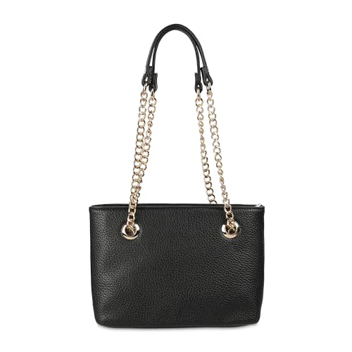Metro Women's Black Stylish Faux Leather Shoulder Bag (66-317) - Image 4