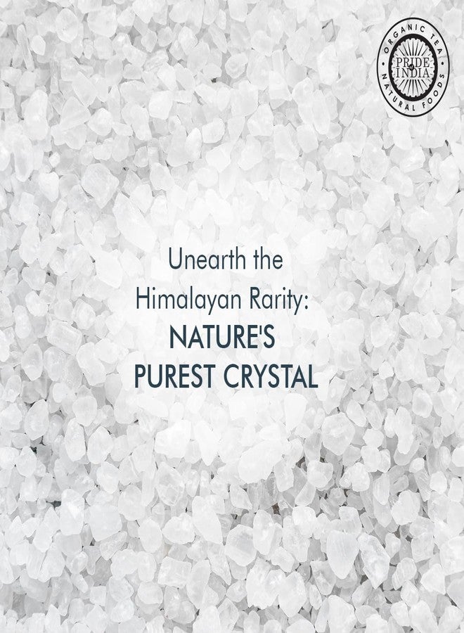 Pride of India- Himalayan White Salt Coarse Grind 2.2 lbs (997.90 gm)- Rarest & Enriched W/84+ Natural Minerals- Low Sodium- Mineral Rich Nutrition and Enhanced Taste- Healthier Table Salt Substitute - Image 3