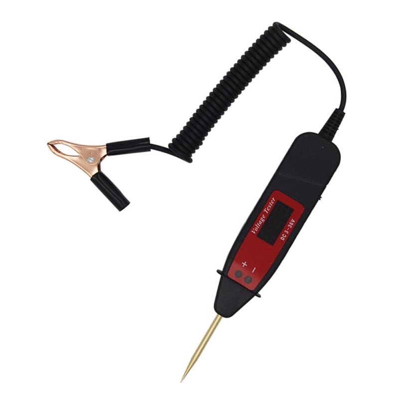 Digital Circuit Tester LCD Voltage Probe Auto Electric Car Diagnostic Continuity Test Tool - Image 2