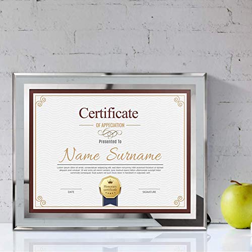 Schliersee 8.5 x 11 Certificate Document Frame Diploma Glass Picture Frames Only for Tabletop, Pack of 4, For Christmas Gift - Image 5