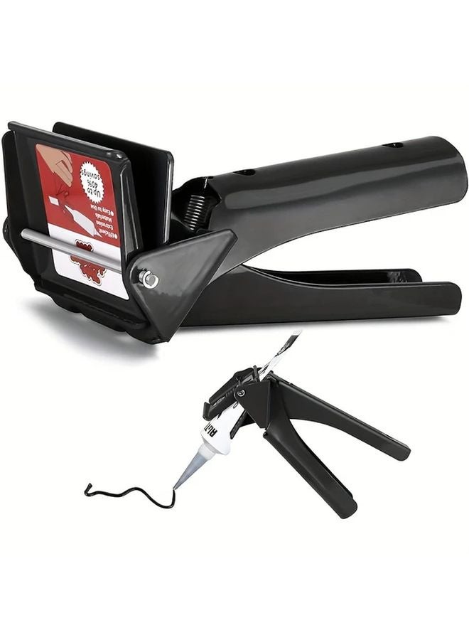 Red Caulking Gun with Scraper Adjustable Silicone Sealant Dispenser Tool for Precision Application - Image 2