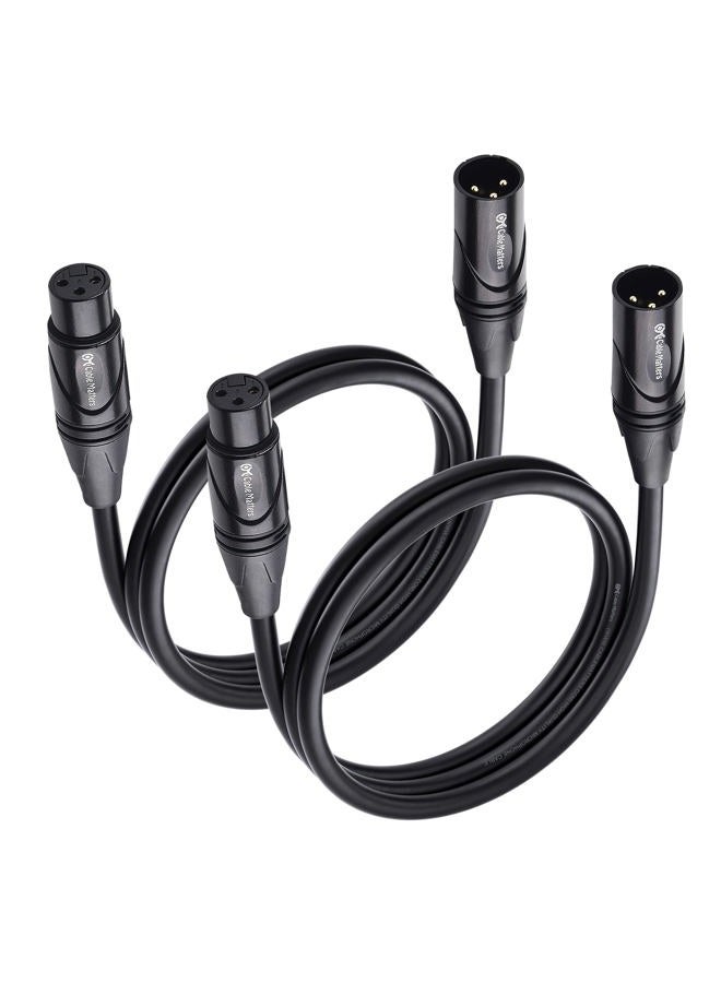 Cable Matters Microphone Cable- Pack of 2,3ft (Mic Cable/XLR to XLR Cable) - Image 1