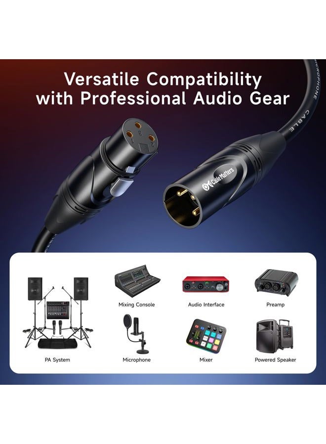 Cable Matters Microphone Cable- Pack of 2,3ft (Mic Cable/XLR to XLR Cable) - Image 3