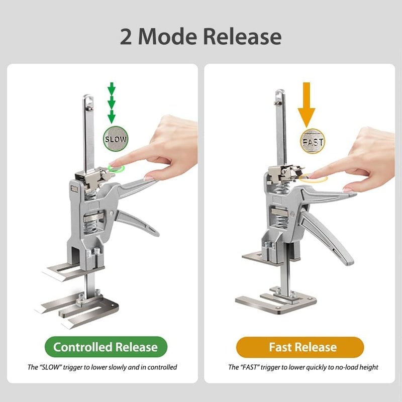 MEETOZ Labor Saving Arm Tool Jack 2 Pack, Multi-Function Height Adjustment Lifting Device That Can Support Slow & Speed Down,Suitable for Installing Cabinets,Flooring & Windows,Load 880LBS - Image 3