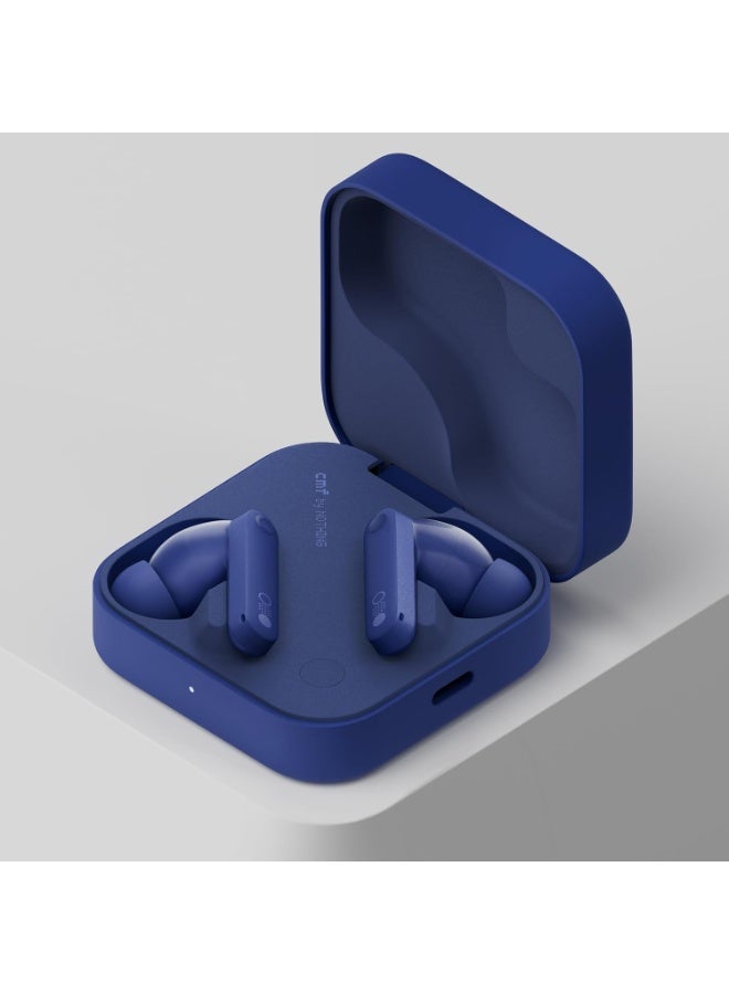CMF by Nothing Buds Pro 2 Bluetooth Earbuds, ChatGPT Integrated, TWS with Clear Voice Technology 2.0, 50 dB Smart ANC, Up to 11 hrs Battery, Spatial Audio Effect, IP55, Blue, Middle East Version - Image 2