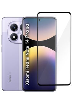 CATANES Curved Screen Protector Compatible With Xiaomi Redmi Note 14 Pro 5G Tempered Glass, Protective Film Easy Installation Bubble Free  - Image 1