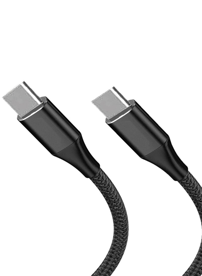 ماكس آند ماكس كابل شحن ونقل بيانات سريع من Type-C إلى Type-C PD بطول 2 متر - رأس من سبائك الألومنيوم المتين، متوافق مع MacBook Pro مقاس 14 بوصة/16 ​​بوصة، iPad Mini، Samsung S21/S22/S23 Ultra، Huawei وXiaomi - Image 4