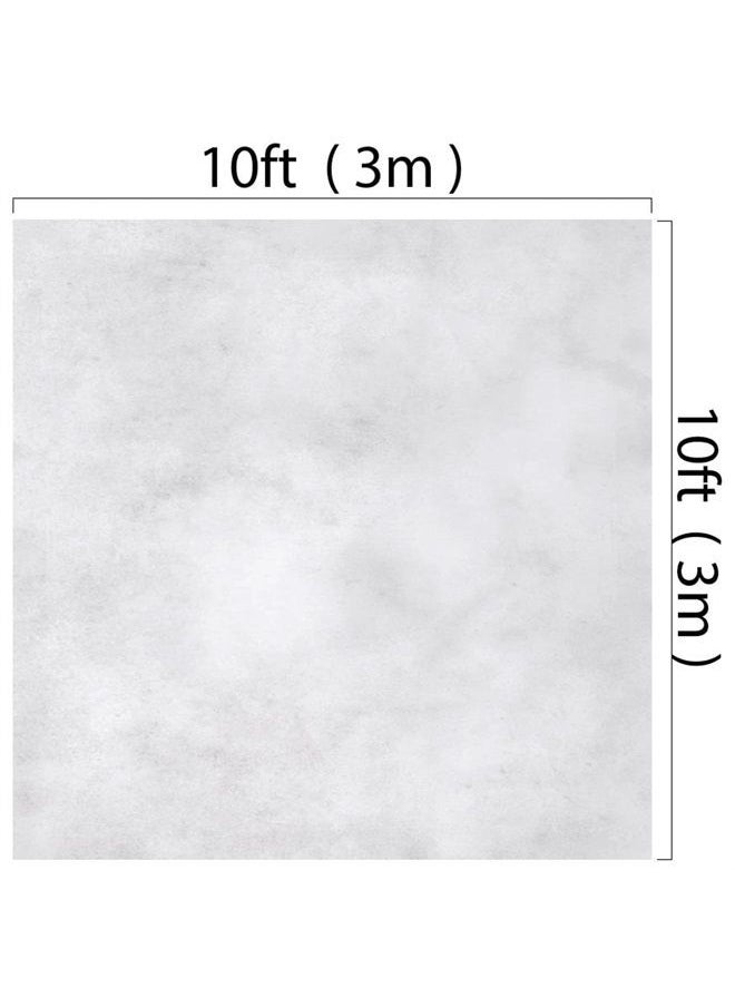 Kate - 10x10ft Light Grey Backdrops Grey&White Video Backdrop Abstract Photography Backdrops Portrait Backgrounds Microfiber Grey Backdrop - Image 1